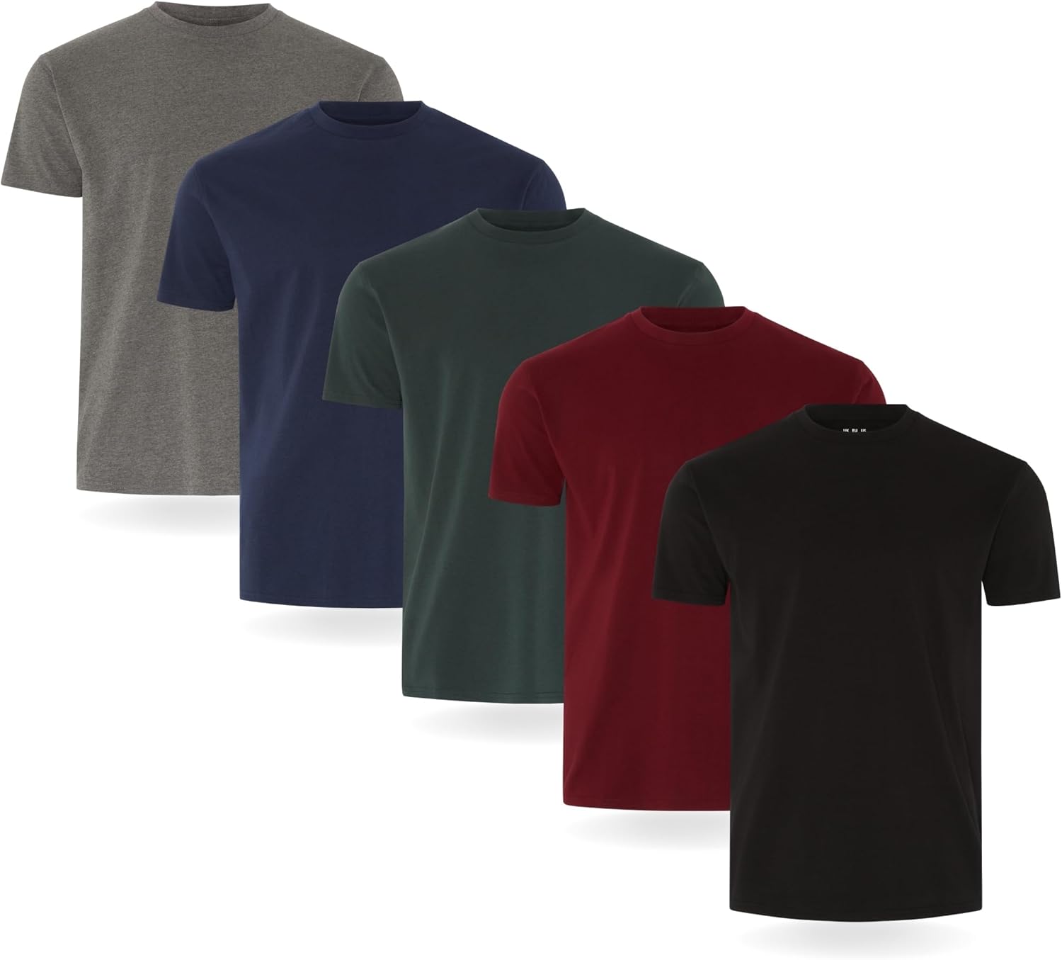 FM London Herren-T-Shirt 3/5er-Pack – Hochwertige T-Shirts mit leicht tailliertem Design
