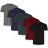 FM London Confezione da 3/5 Maglietta da Uomo - T-Shirt Premium con Design Leggermente Aderente