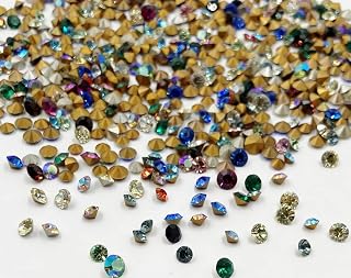 200 Vintage Austrian Crystal 3mm to 4mm Small Rhinestones - Jewelry Repair J50