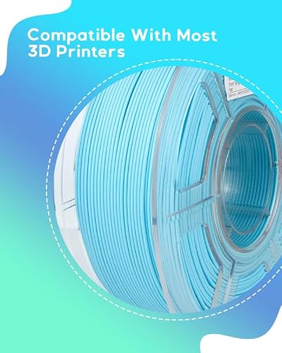 Filamento PLA mármol azul claro para impresora 3D 1,75 mm 1 kg - Fernando Cortés