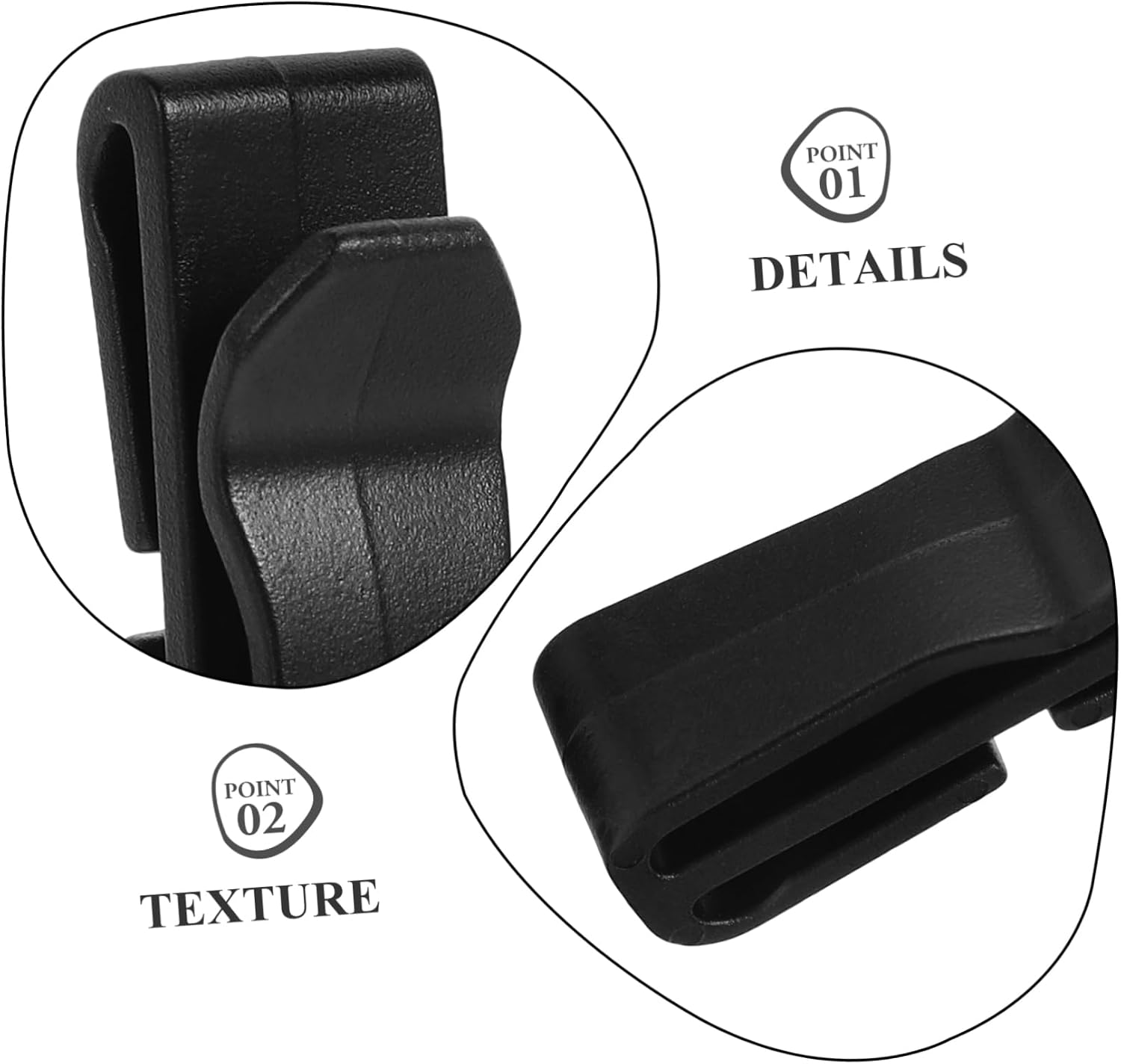 VANZACK 10pcs Backpack Fixing Clips Plastic Waistband Buckles for Outdoor Camping Hiking Gear Management Lightweight Webbing Fasteners for Excess Strap Control image 3