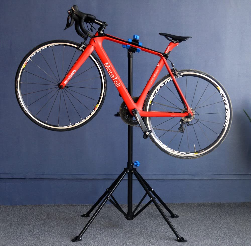 DED Soporte para revisión y reparación de Bicicleta Altura Ajustable Giratorio 360° Caballete Montaje universal Taller Bici. Hasta 30kg