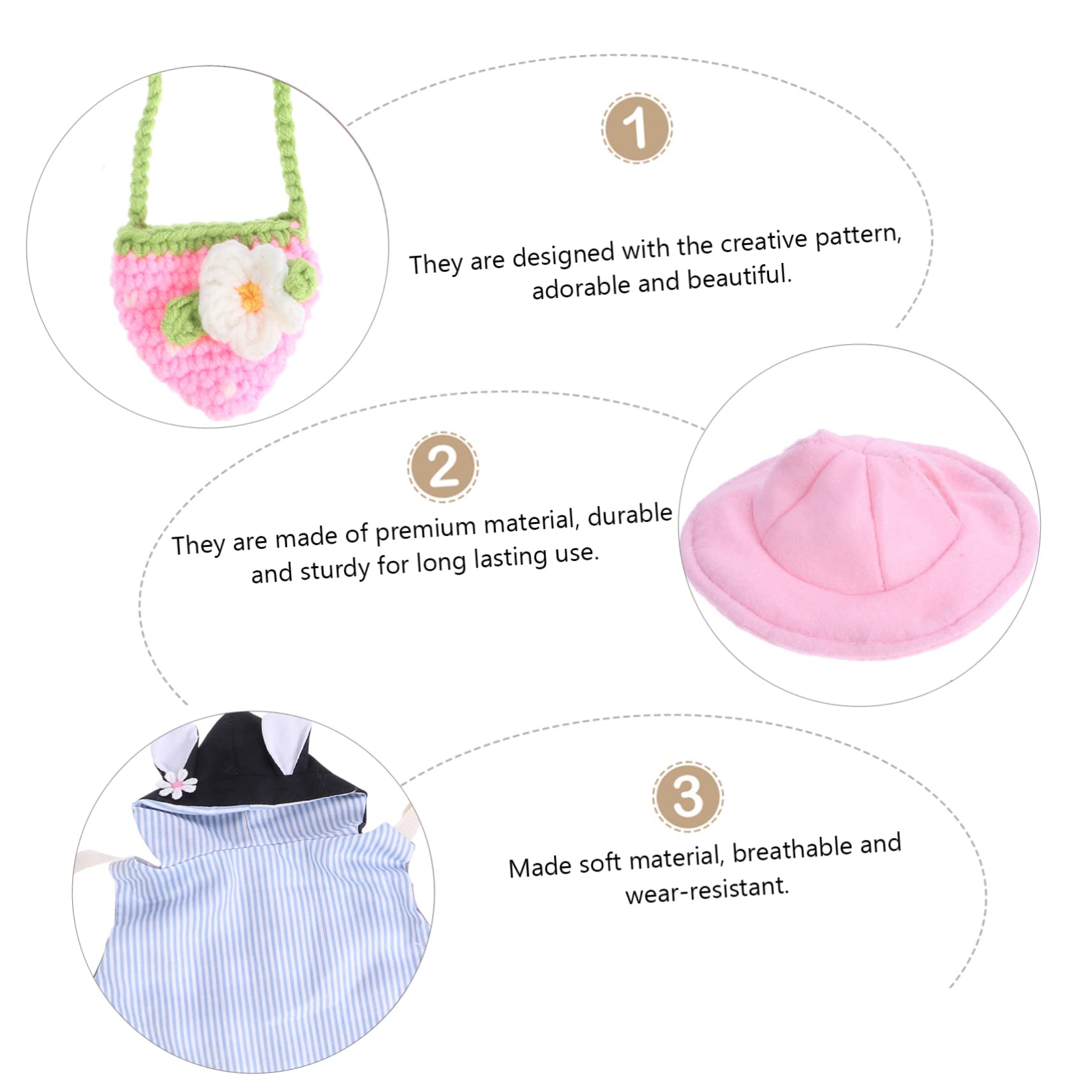 Amosfun 3stücke Kleintier Geschirr Set Mit Leine Und Hut Atmungsaktive Weste Für Kaninchen Und Hamster Outfit Für Outdoor-aktivitäten Und Spiele Leicht Zu Reinigen Und Langlebig
