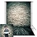 econious Photography Backdrop, 5x7 ft Antique Brick Wall Wood Floor Backdrop for Studio Props Photo Backdrop