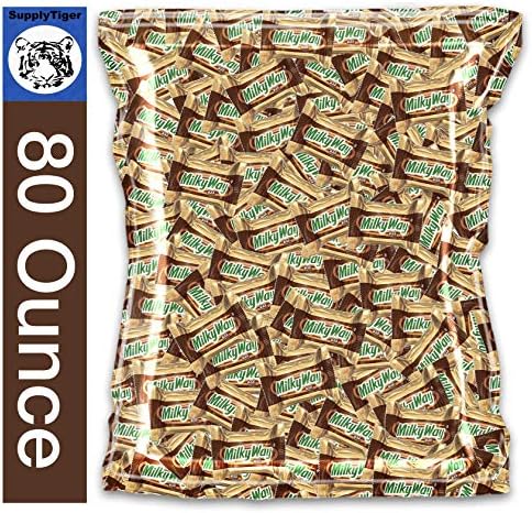 Bundle of Milky Way Minis (80oz) Candy Pack of MilkyWay for Party Bags, Kids Gifts, and Office Snacks
