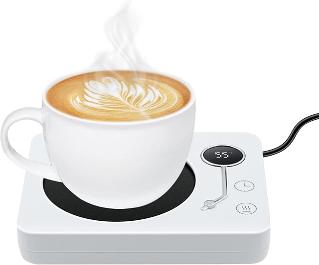 Coffee Mug Warmer with Gravity Sensor,Mcbazel Smart Cup Warmer with 3 Temperature Settings,Auto Shut Off,Electric Beverage Warmer for Home Office Coffee Cup Warmer