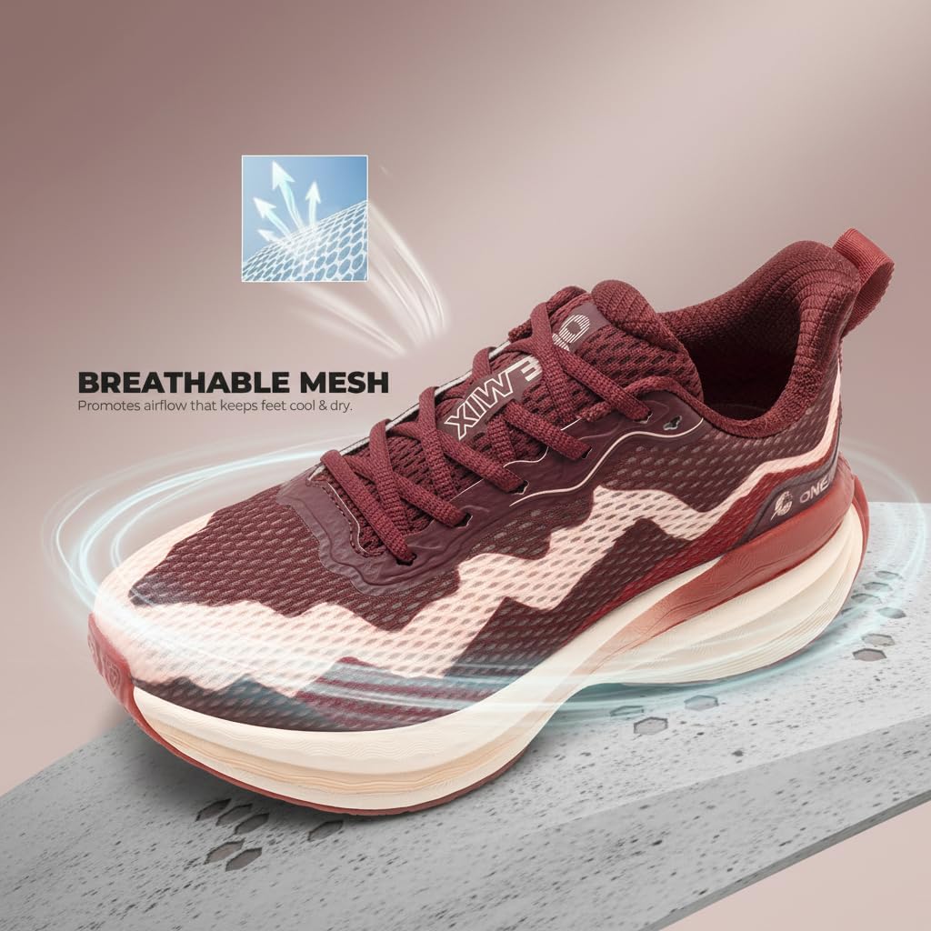 ONEMIX Men's Lightweight Running Shoes, Wide Toe Box Design, Breathable Walking Sneakers - Cushioned Non Slip Tennis Gym Training Workout Fashion Jogging Sport Shoes