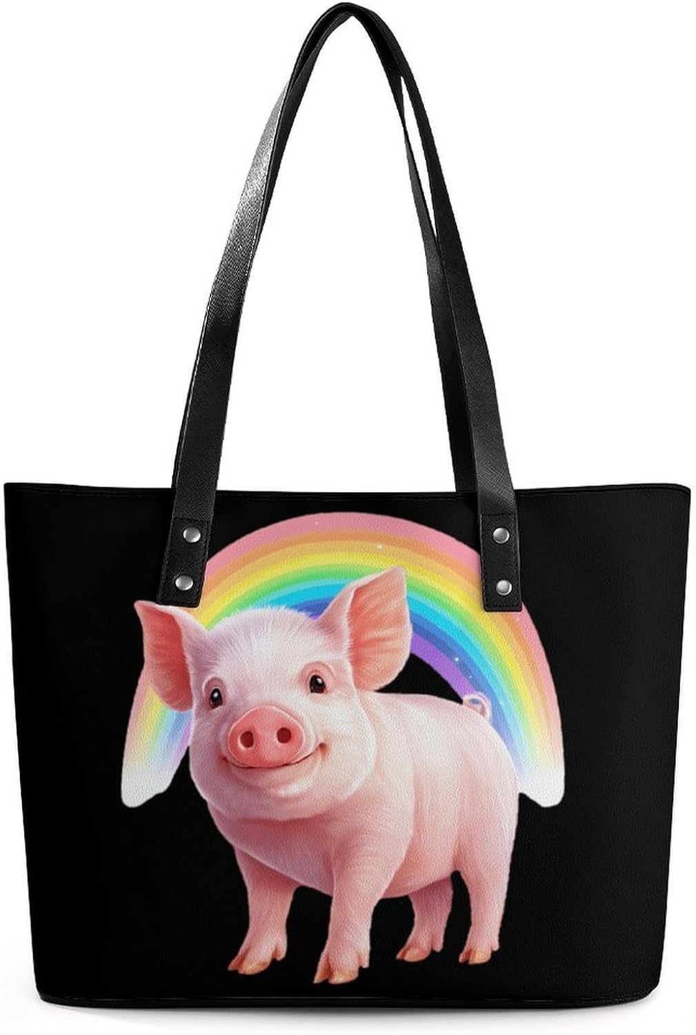 LGBTQ Pigs Gay Proud Women's Satchel Handbags Tote Shoulder Bag Purses for Travel Shopping Work