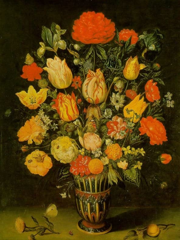 Affiche toile nature morte fleurs pour habiller un mur vide avec l'art de Bosschaert