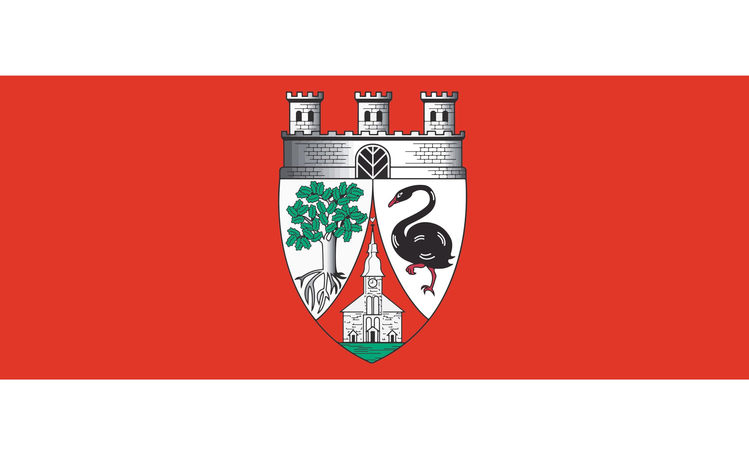 Drapeau marin de la Hesse Werra Meisner 120 x 80 cm idéal pour pavoiser votre bateau