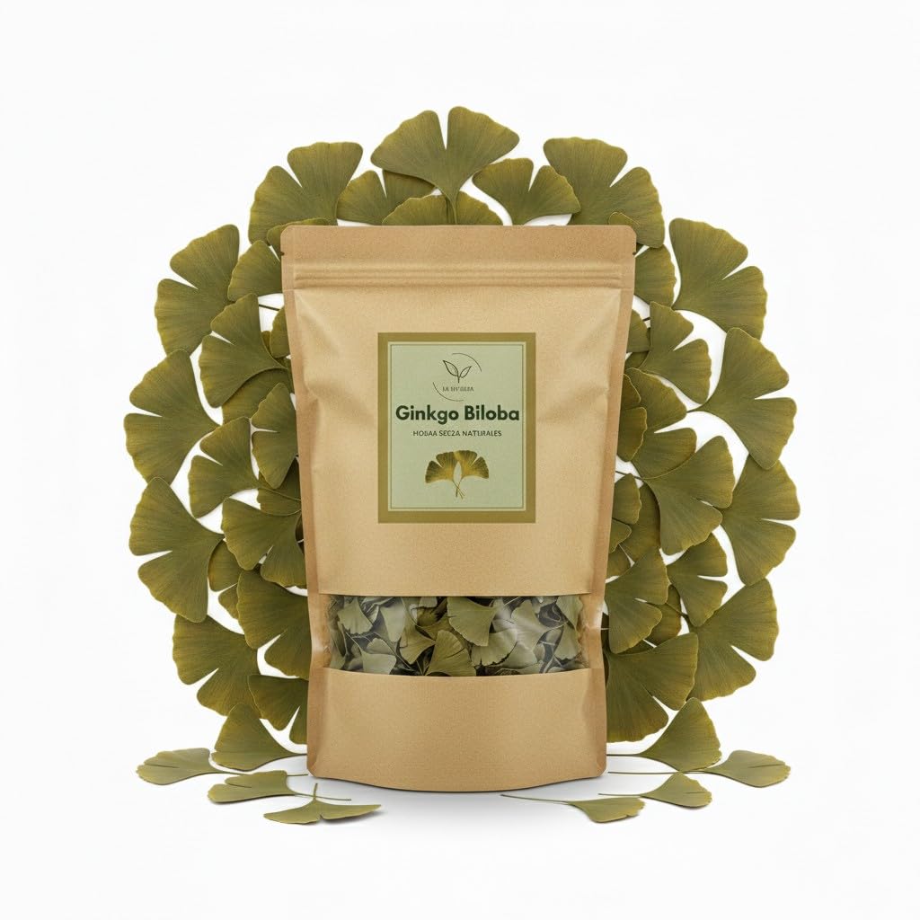 Ginkgo Biloba (Ginkgo biloba) séché en vrac 1000 g – pour infusions, 100% naturel, sans additifs – La Herbera