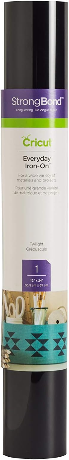 Cricut Everyday Iron On - Twilight, 2ft Roll (12"x24") - HTV Heat Transfer Vinyl for Shirts, Apparel, Hats & More - Compatible with Maker & Explore Machines