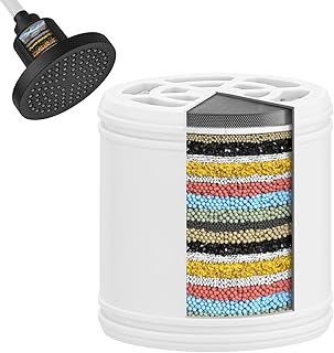 BESy Replacement Shower Filter Multi Stage Shower Water Filter High Output Revitalizing Shower Head Filter Reduces Chemicals & Chlorine Restores PH Balance Glowing Skin Strong Nails & Shimmering Hair