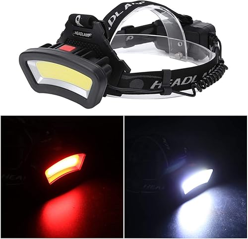 Miniatura 6 de Topyond Linterna frontal recargable versátil, luz de trabajo de inundación LED, lámpara de cabeza multifuncional para acampar y pesca al aire libre,