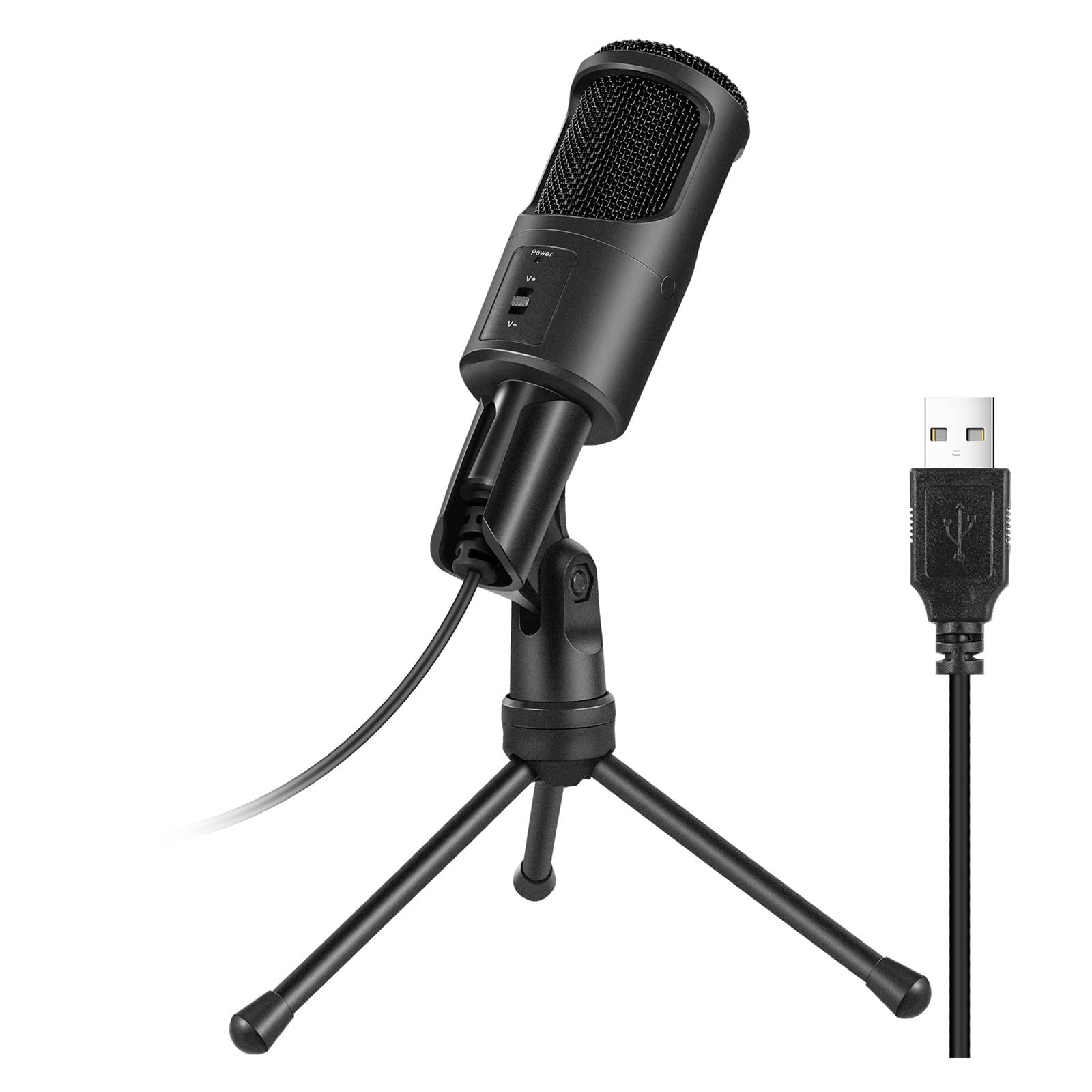 Microphone pour Youtube vidéo et création de contenu sur PC portable