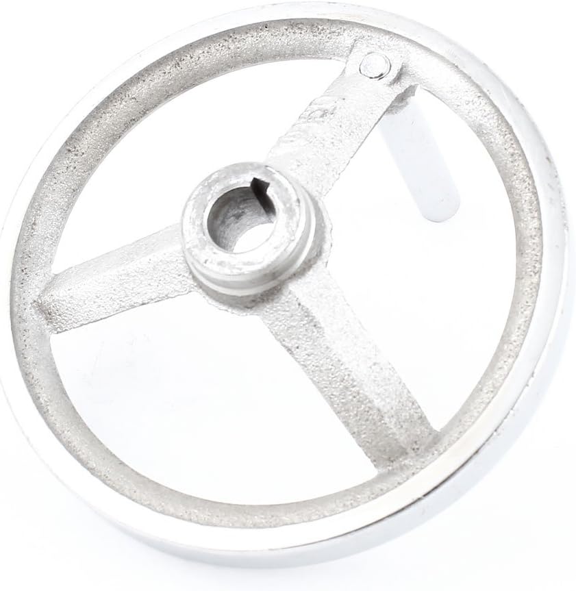 18mm x 160mm 3 Spoked Handwheel w Hnadle for Milling Machine Tailstock (id: 80b 65a f75 336 455