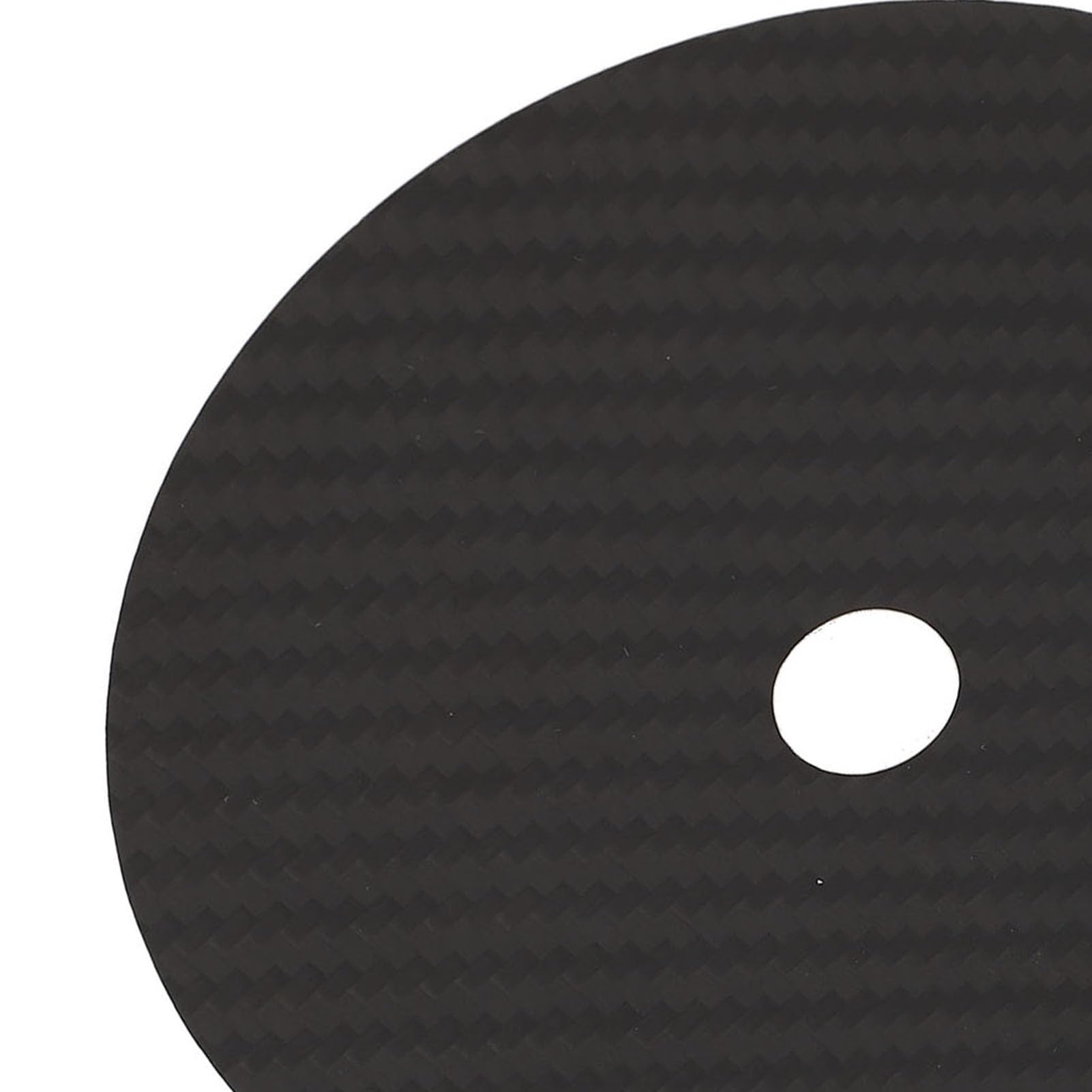 SIXRUN Carbon Fiber CD Tuning Pad 0.2mm CD DVD Stabilizer Mat con Assorbimento Vibrazioni per Miglior Chiarezza del Suono e Bassa Distorsione (BLACK)
