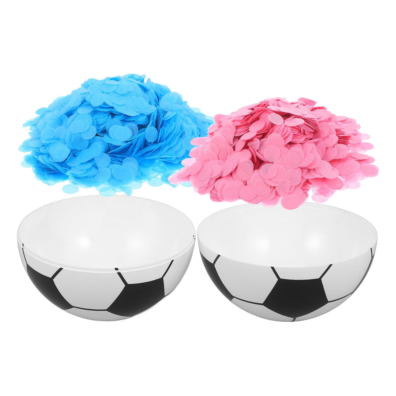 Balón de fútbol de confeti para revelación de género Toyvian accesorios de baby shower niño