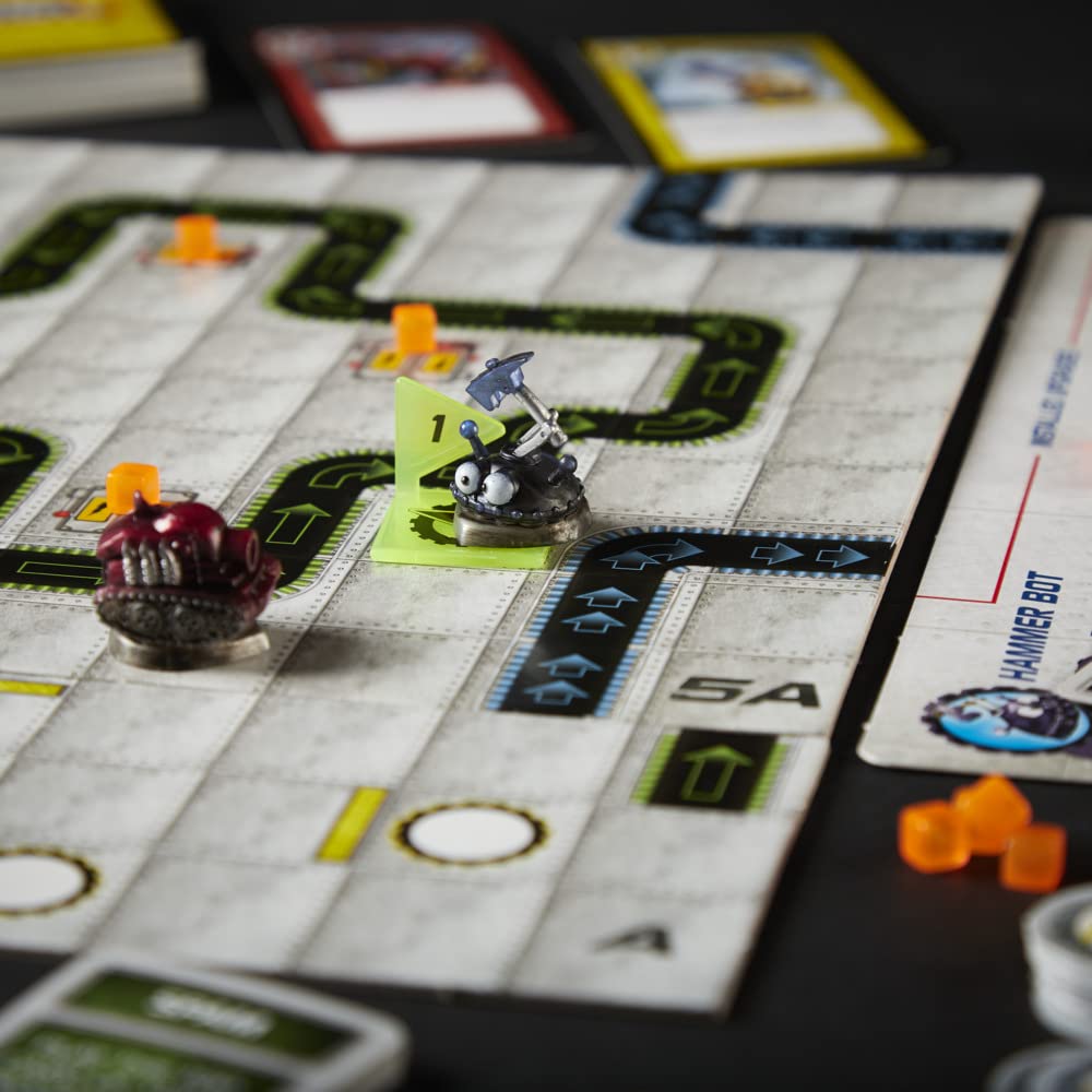 Avalon Hill Hasbro Gaming Robo Rally, Juego de estrategia reinventado por Richard Garfield, 2 a 6 Jugadores, desde 12 Años Multicolor