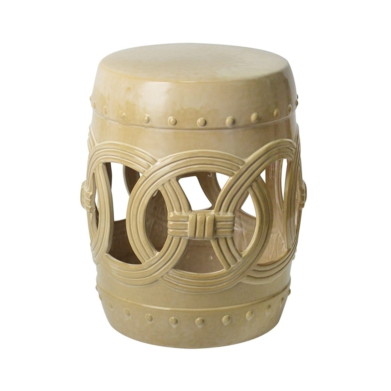 Tabouret en céramique de jardin artisanal pour décoration