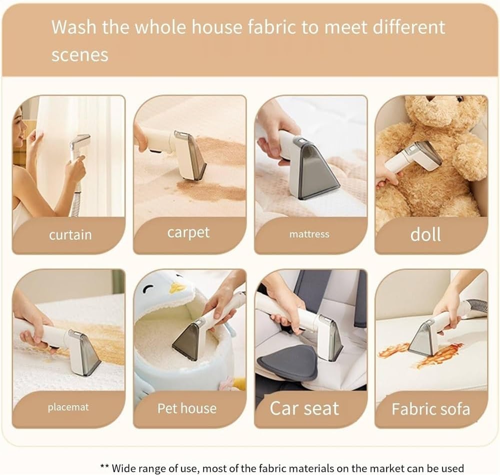 220V Electric Cloth Washing Machine Carpet Curtain Sofa Vacuum Cleaner 350W Spray Suction Cleaning Machine