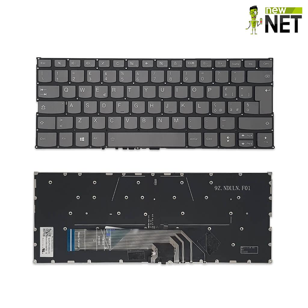 new net Keyboards - Tastiera ITA compatibile con Lenovo Yoga 730-13IKB 730-13IWL 730-15IKB 730-15IWL 530-14ARR (81H9) 530-14IKB (81EK) (81FQ) c740-14 c740-14iml c740-14api Retroilluminata