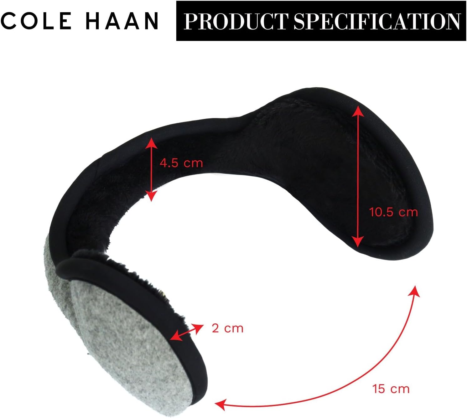 Cole Haan mens Heritage Behind-the-head Earmuff - Image 8