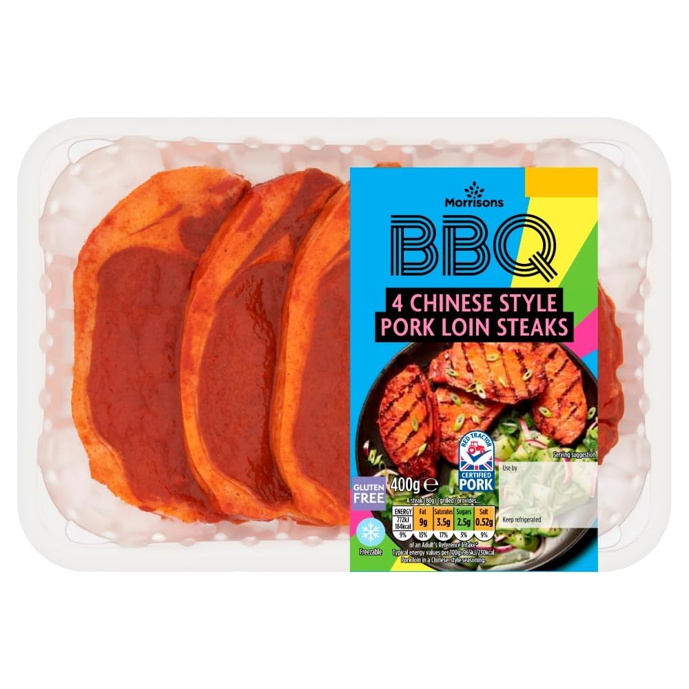 BBQ Chinese Pork Loin Steaks 400g