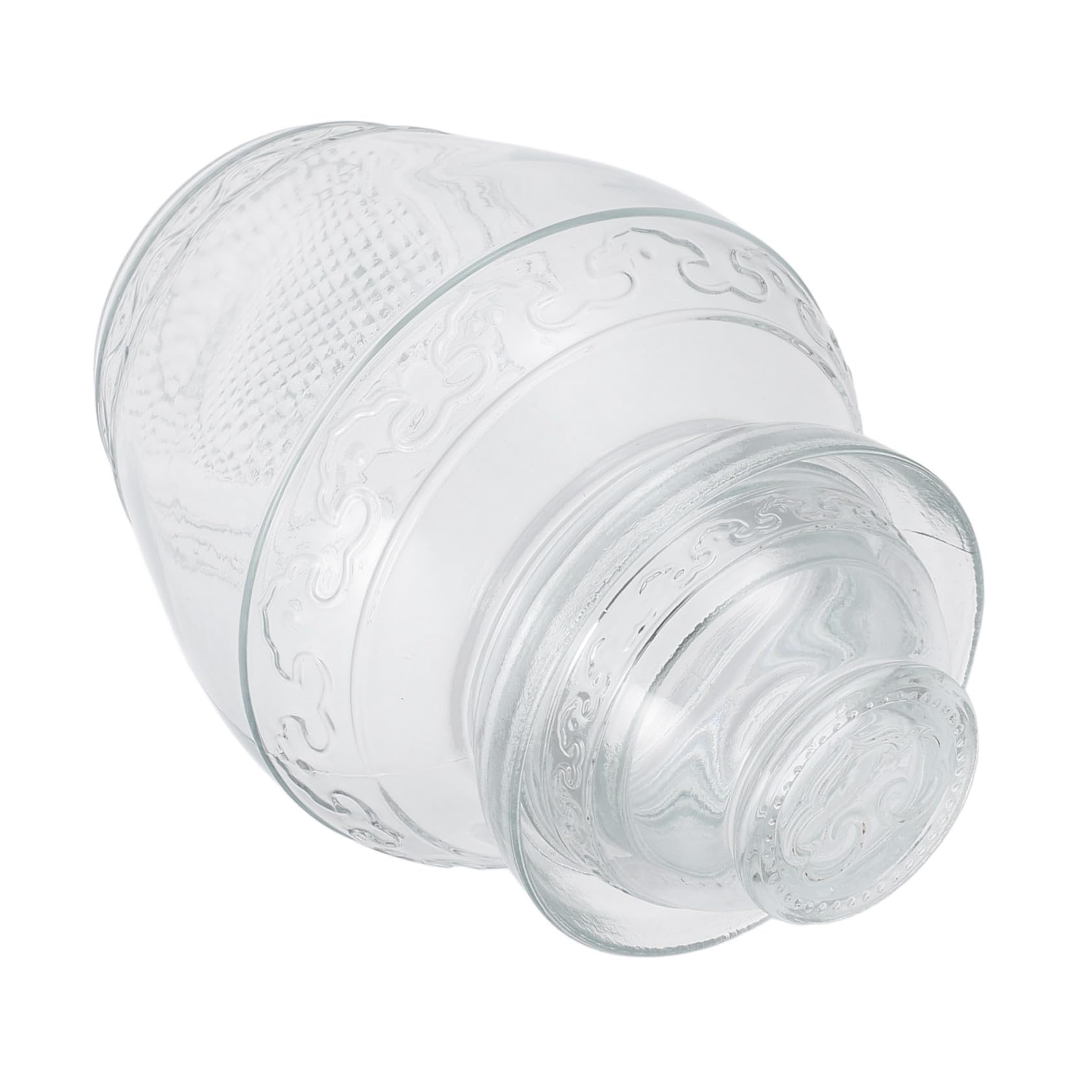 ERINGOGO Tarro de Vidrio Transparente Tarro Hermético para Almacenar Alimentos y Superficie Lisa con Diseño Moderno y Fermentación Confiable Hogar para Cocina