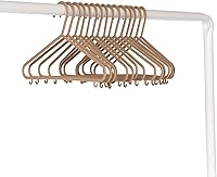 Vista 4 de 3 Sprouts Perchas de paja de trigo de plástico - Paquete de 30 perchas ecológicas para niños pequeños para ropa de niños y bebés, abrigos - Perchero