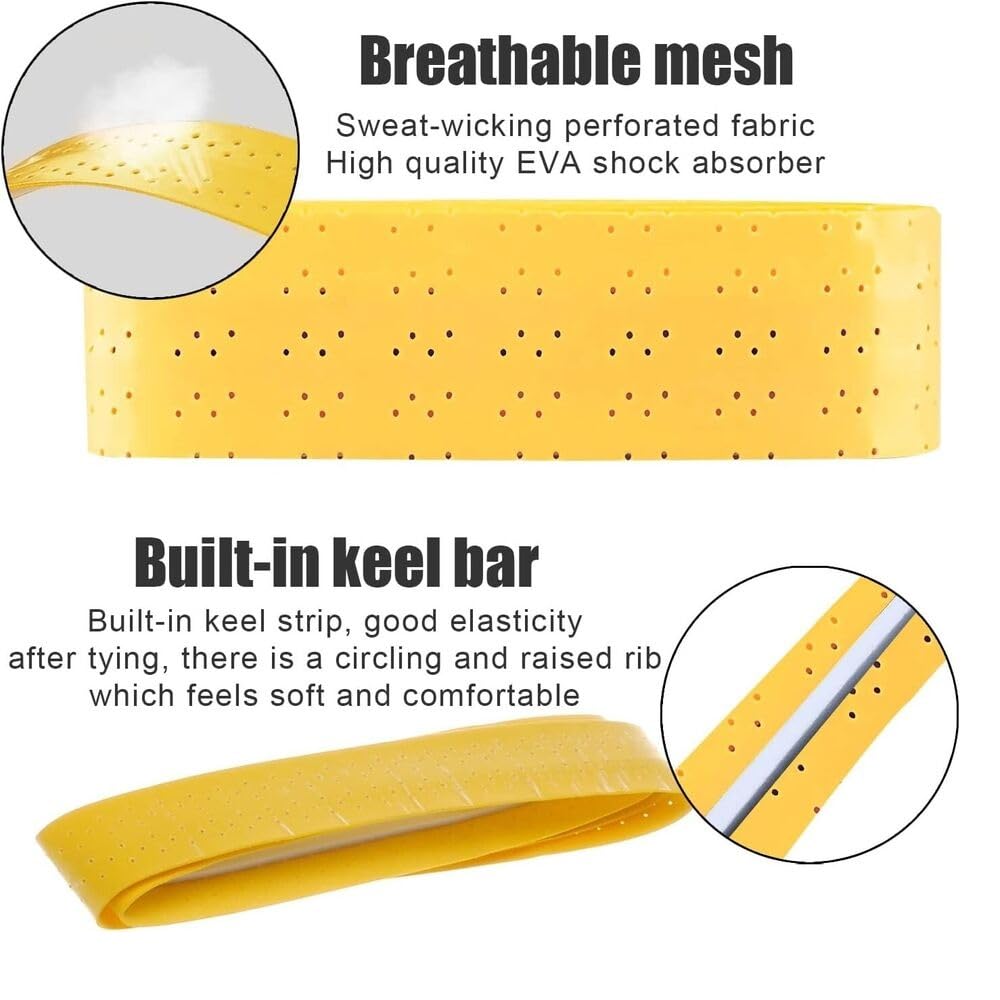 Golf Grip Wrapping Tapes 2 Pack Anti-Slip PU Overgrip Tapes Grip New Regripping Solution Fit for Golf Grip Hockey Grip Fishing Rod (Blue)