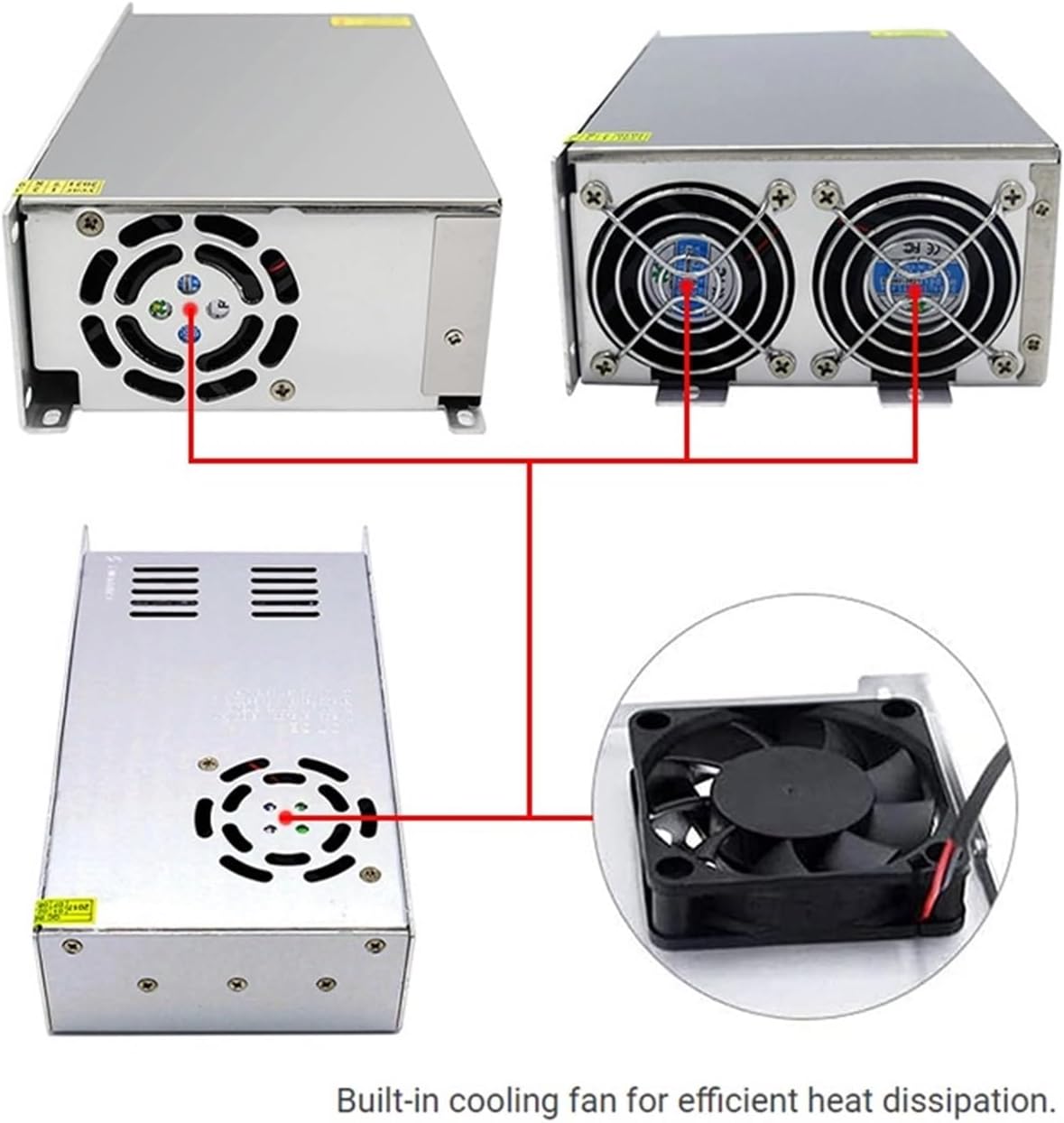 1PCS Power Supply AC to DC Low Voltage Converter Aluminum Housing Switching Power Supply(DC 36V,10W)