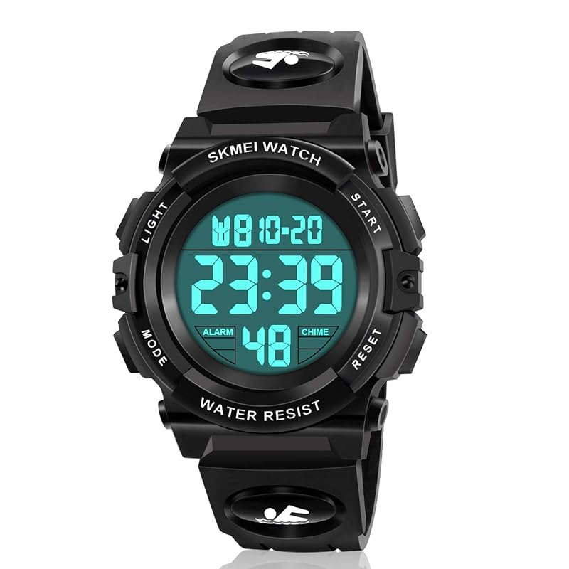 LED Digital Waterproof Watch for Kids - Kids Gifts black