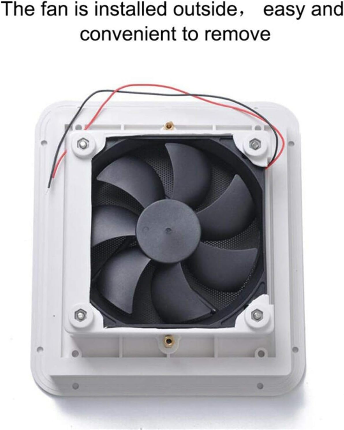 Geeyu ZHaonan-air Vent Grille, Exhaust Ventilation Fan,Side Air Vent Caravan for Motorhome RV Camper Van, White Fan Ventilation, Kitchen, Bathroom, Toilet Small Air, Easy to Install (Color : Small)