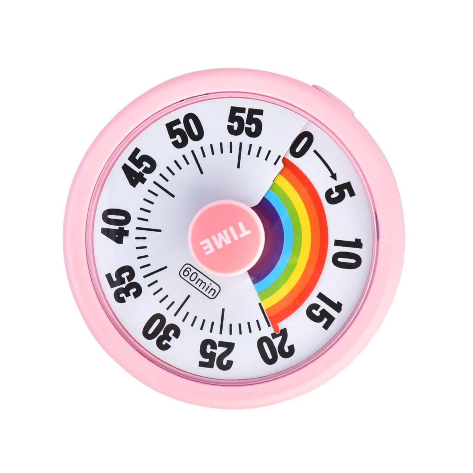 Timer visivo, controllo rotativo, conto alla rovescia da 60 minuti, per cucina, aula e l'ufficio, strumento di gestione del tempo adatto ai bambini
