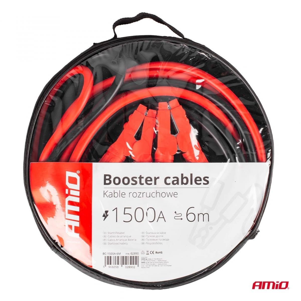 AMiO 02890 Câbles de démarrage 6m 1500A