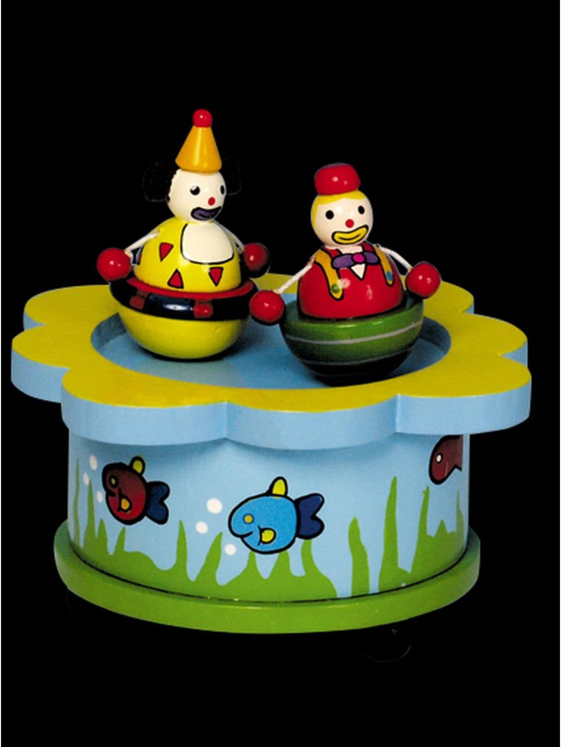 43720 The Dancing Clowns Music Box Playing "Send in The Clowns"