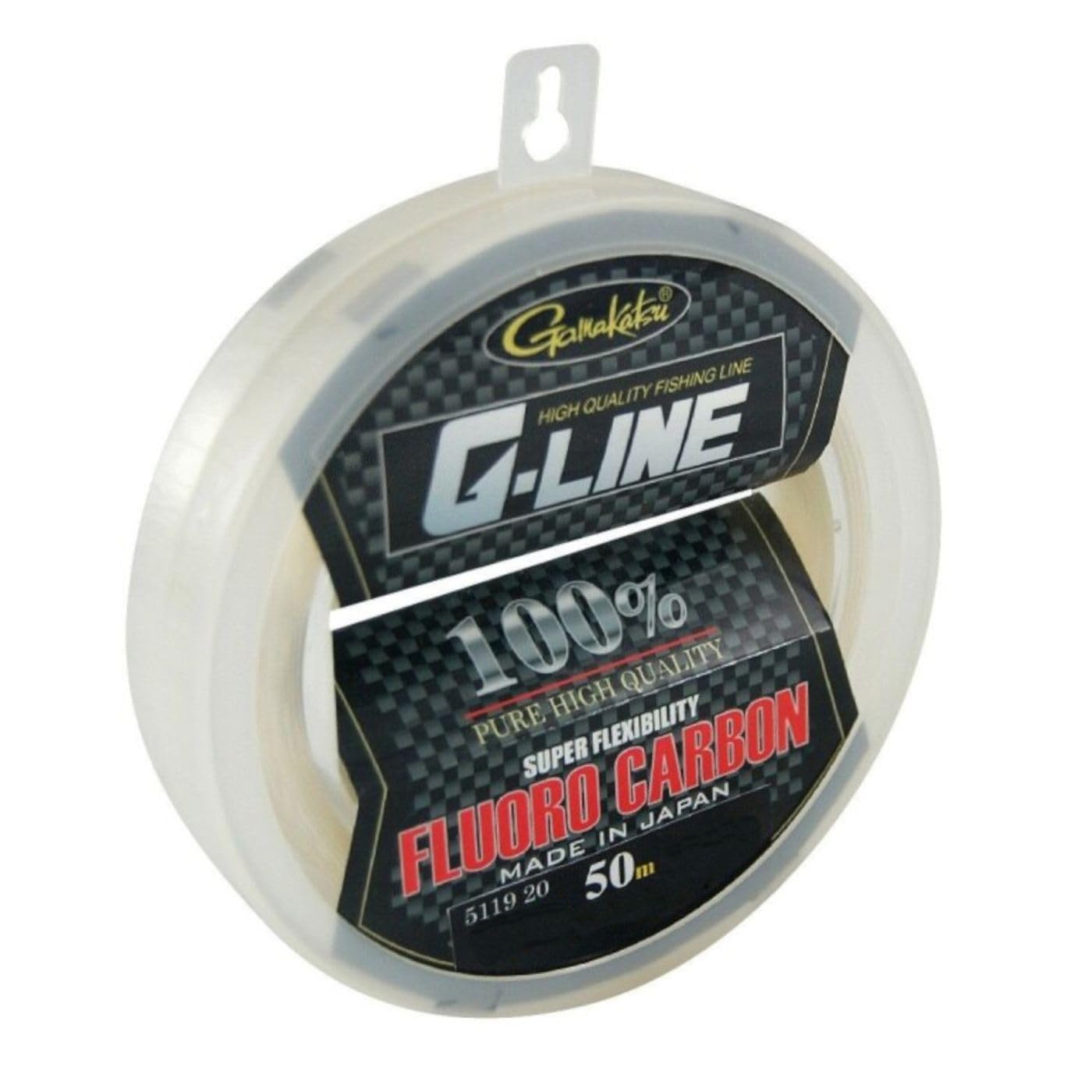 Gamakatsu G-Line Fluorocarbon Big Spool 0.95mm 50m - Vorfachschnur, Raubfischvorfach, Fluoro, Angelschnur zum Raubfischangeln