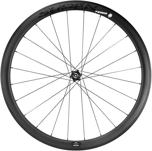 Miniatura 4 de SUPERTEAM Juego de ruedas para bicicleta de carretera de carbono, 1.575 in, sin cámara, listo, 0.984 in, ancho, tirón recto Sapim CX-Ray Radios