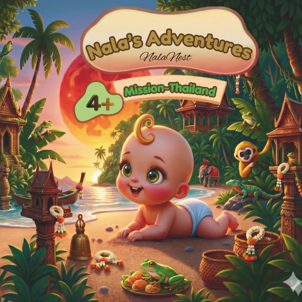 Nala's Adventures: Thailand: A Relaxing Travel Coloring Book for Kids - Fun and Educational Journey Through Thailand with Nala the Explorer