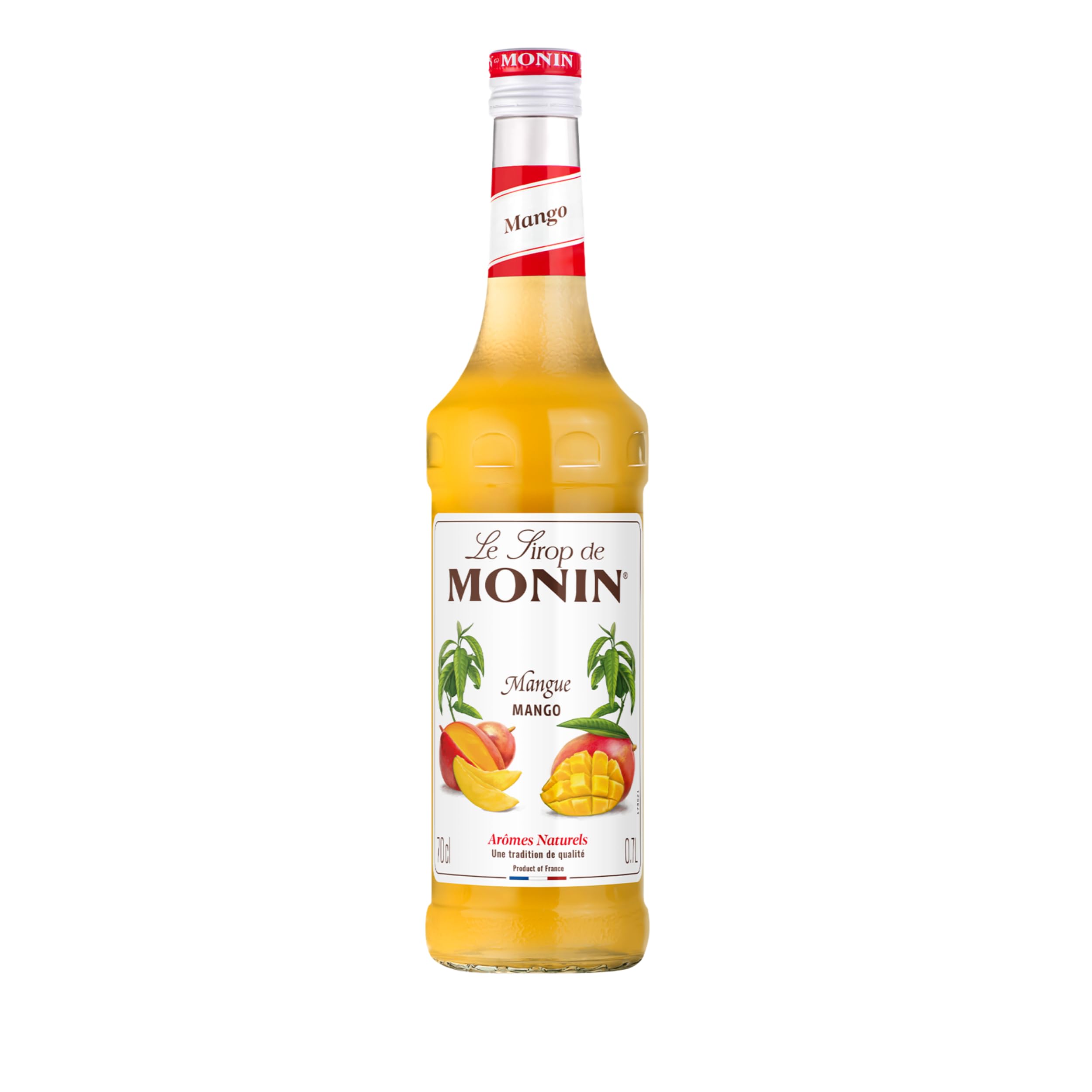 MONIN - Assortiment Sirop MONIN Saveurs Mangue et Fruit de la Passion - Pour Cocktail Avec ou Sans Alcool, Thé Glacé, Limonade - Arômes Naturels - Bouteille en Verre - 2 x 70 cl