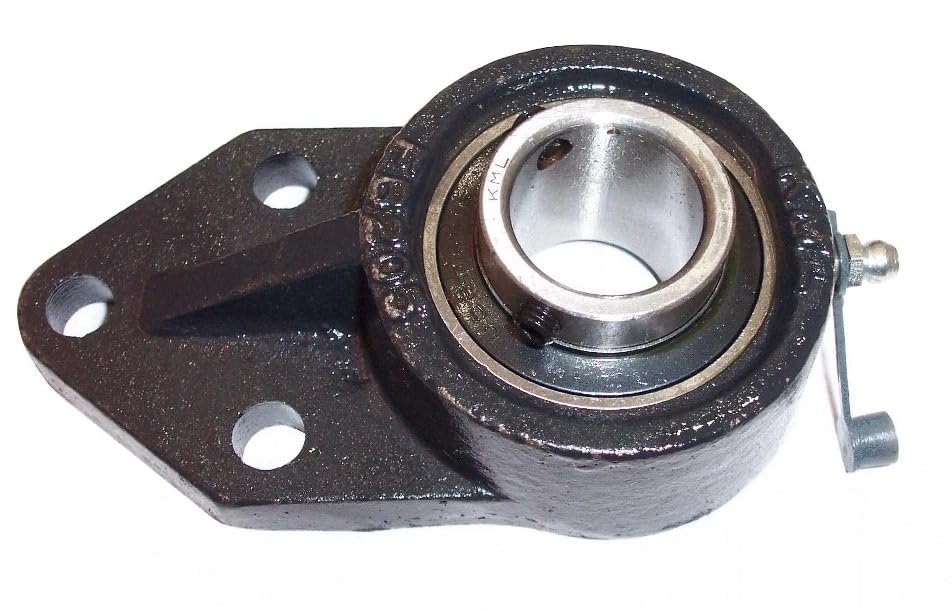 1" Three Bolt Flange Bracket Bearing Housing is cast Iron Wide Inner Ring with Two Set Screws for UCFB205-16 10235