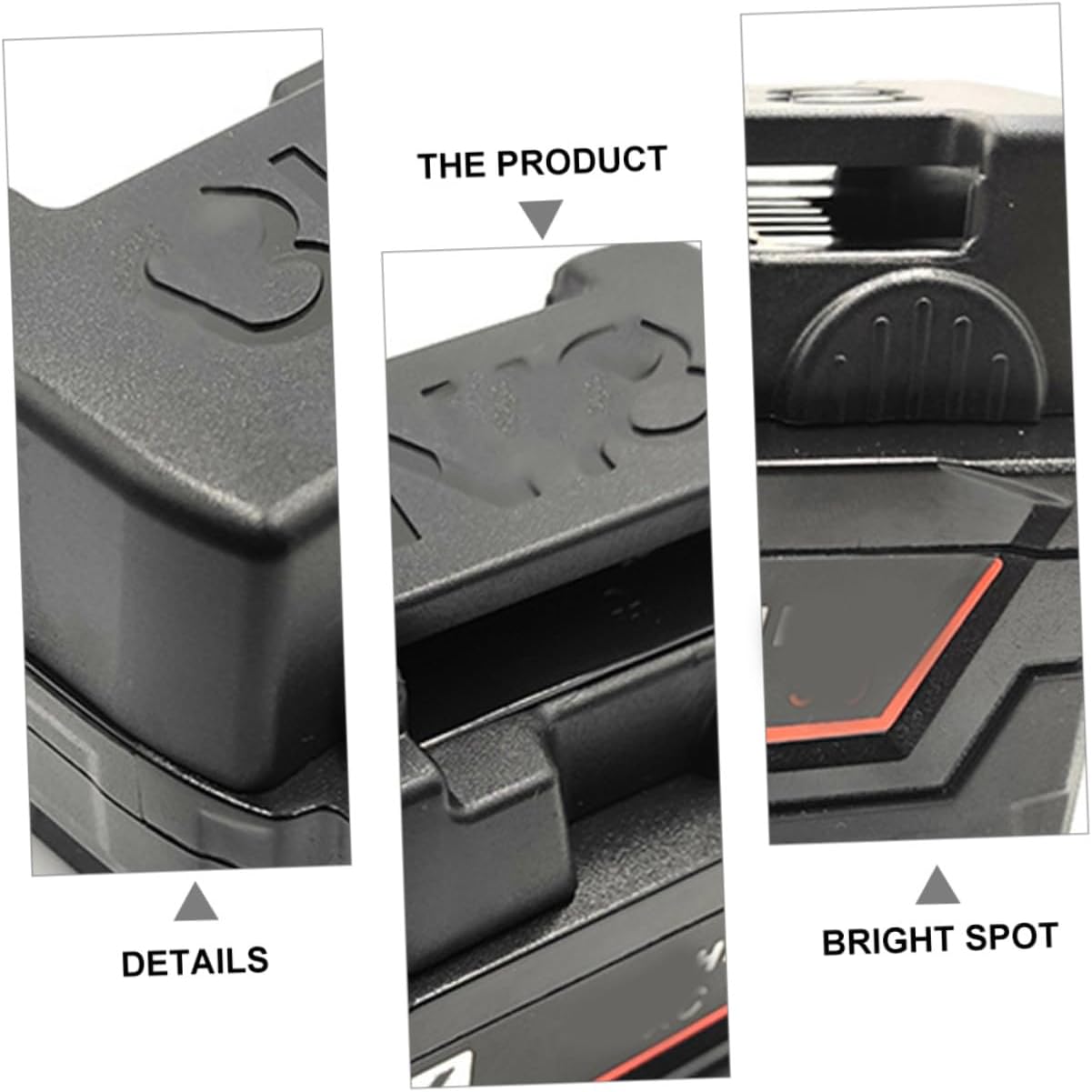 10pcs 18v Lithium-ion Battery Storage Holders Wall Mount Rack with Belt Clip Black for Workshop and Garage Organization