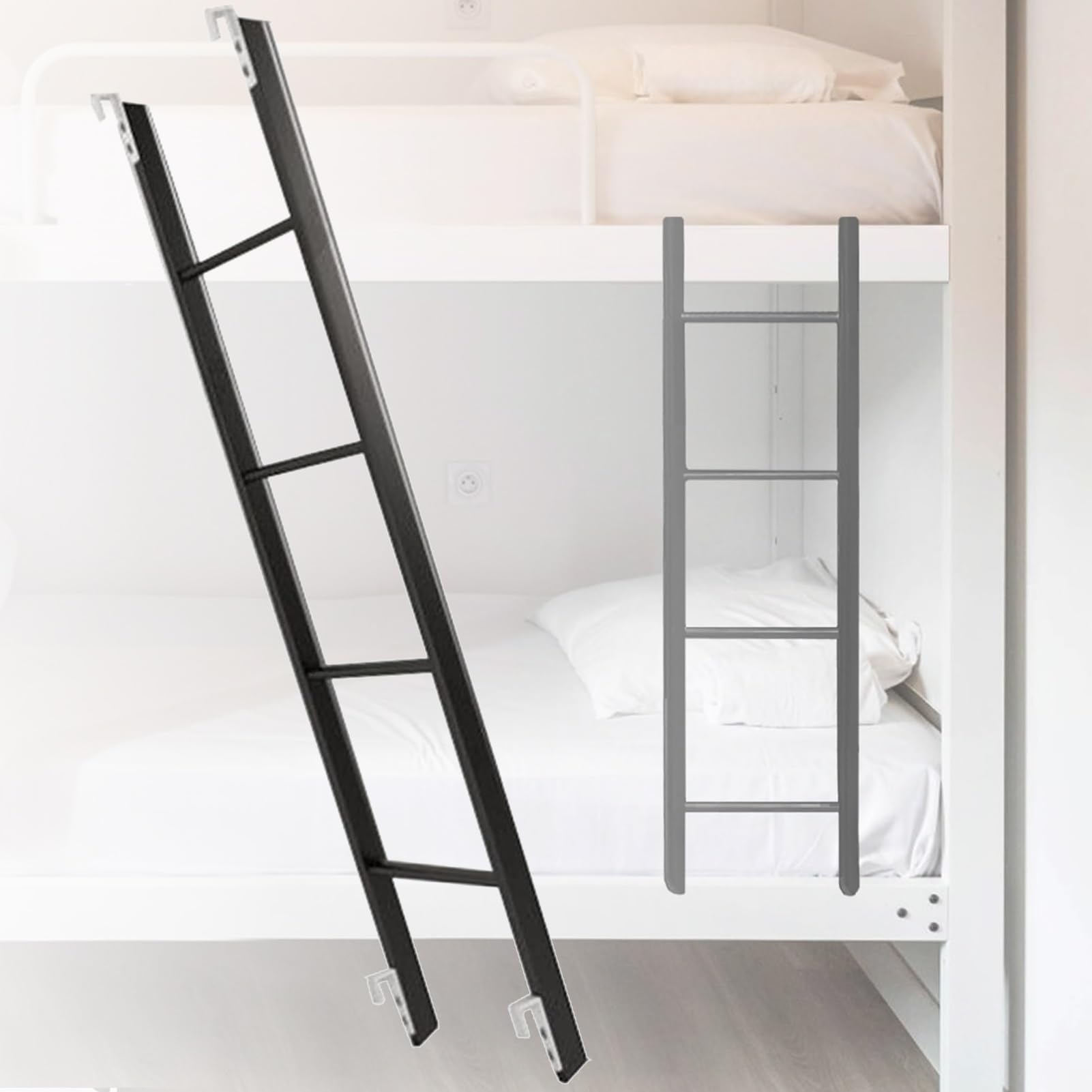 Escalera universal para litera de 4 o 5 escalones, accesorio de seguridad para dormitorio