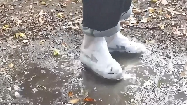 20 Paires De Couvre-Chaussures Imperméables Fayemint - Hauteur 50cm - Protection Pluie/Neige - Blanc