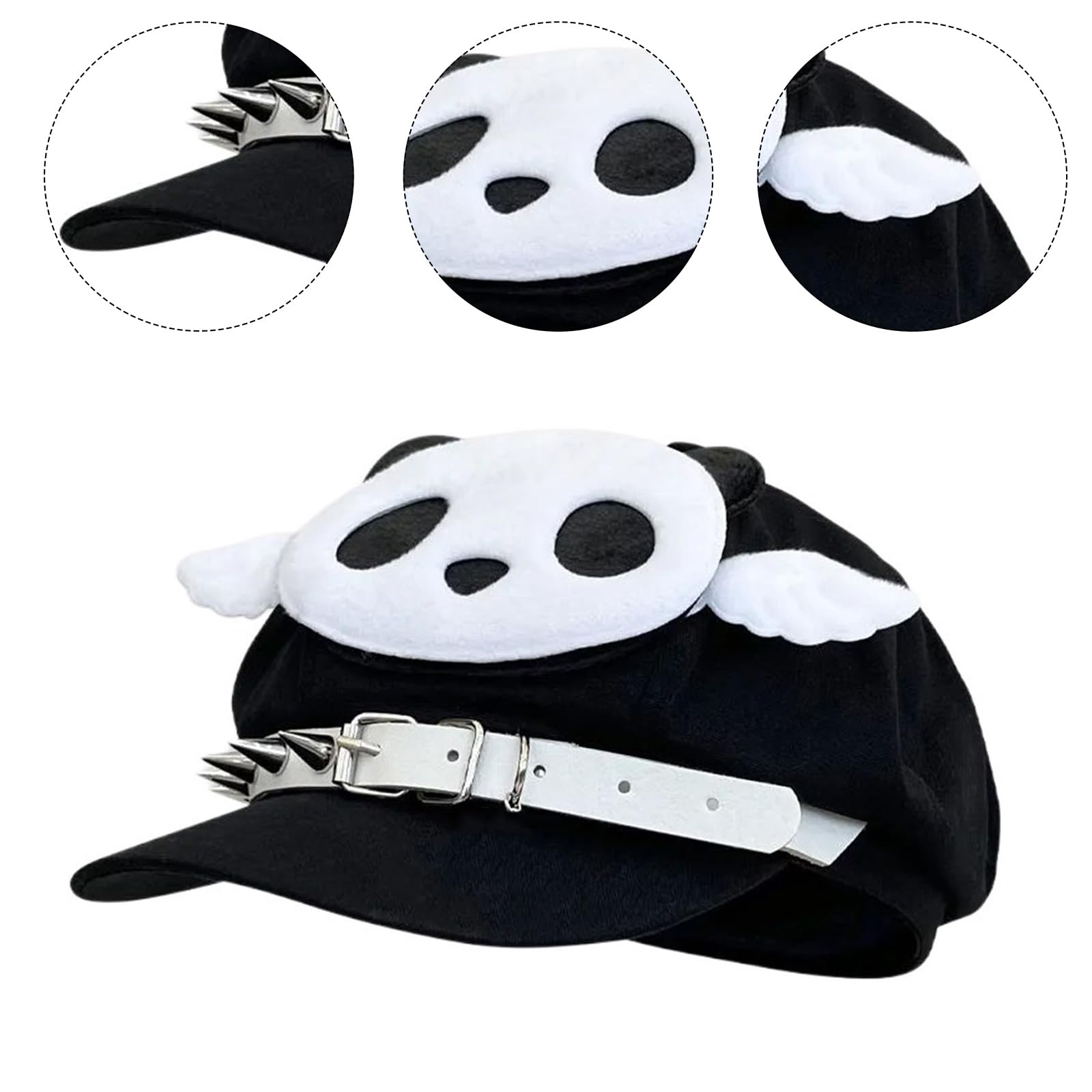 EINCORN Beret Hat for Woman Breathable Japanese Plush Wing Decors