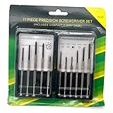 11 Pcs Small Precision Screwdriver Set,Eyeglass Repair Kit Screwdriver,Ideal for Watch, Eyeglasses, Toys, Electronics, Computer Repair Repair