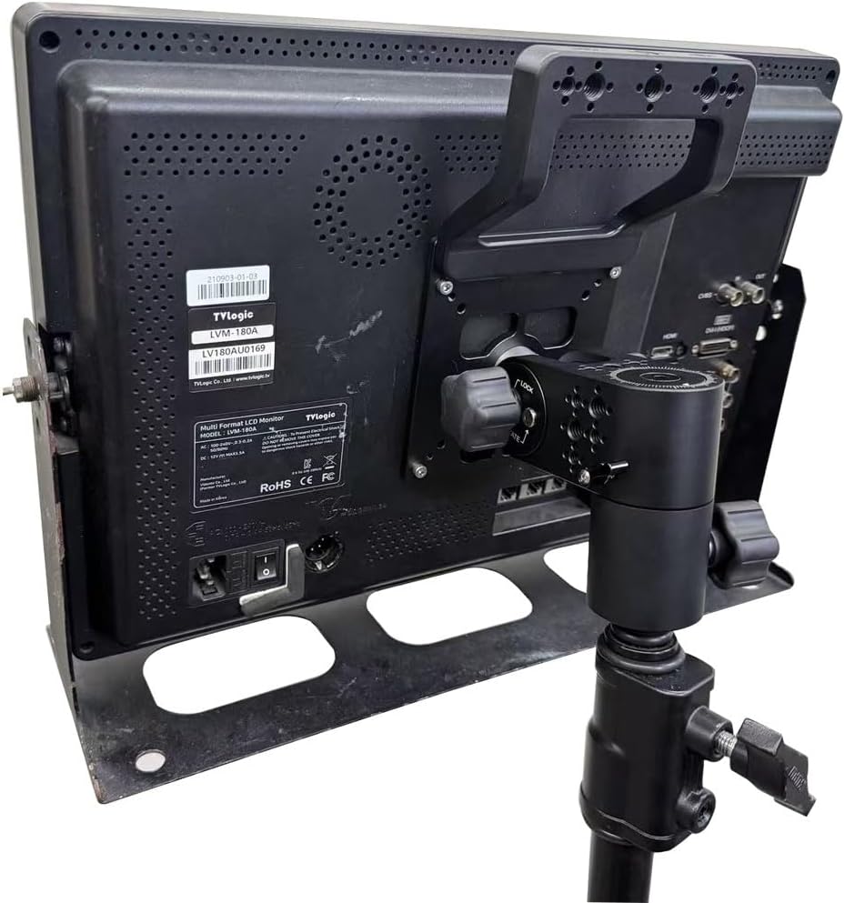 Suitable for VESA Monitor Screen Bracket Extended Backplate, Quick-Release Plate (Black Monitor Stand)
