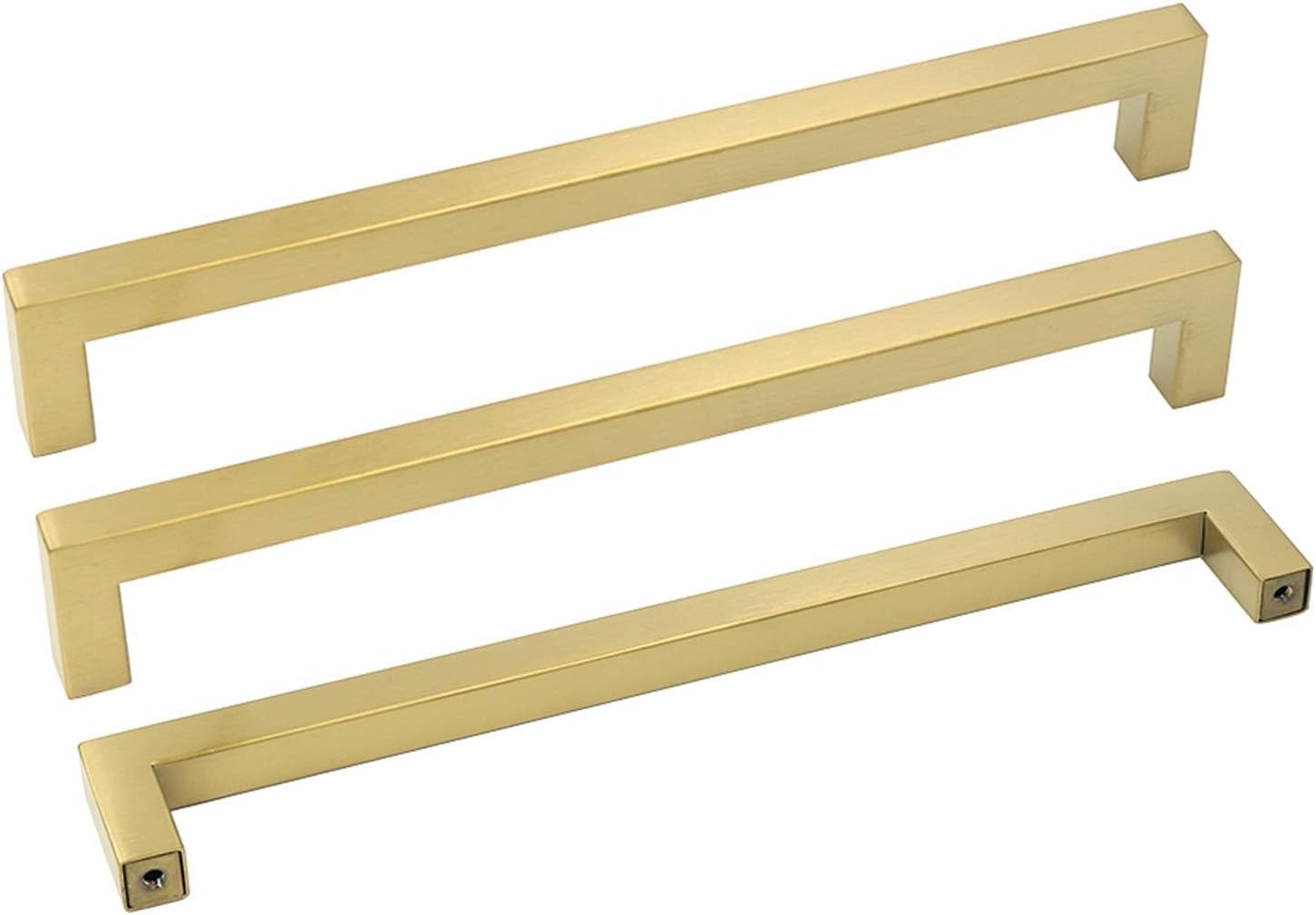 Goldenwarm Tiradores de cajones dorados para aparador, paquete de 10