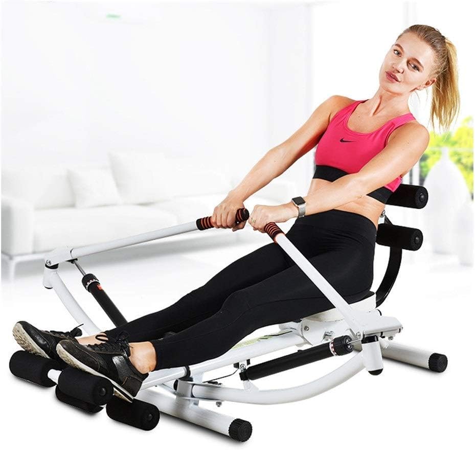 Foldable Rowing Machines Rowing Machine for Home Use Foldable Fitness Training Equipment Multifunctional Hydraulic Rower Double-Oar Exercise Rowing Device